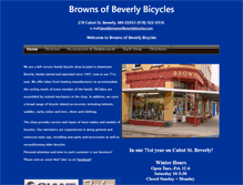 Tablet Screenshot of brownsofbeverlybicycles.com